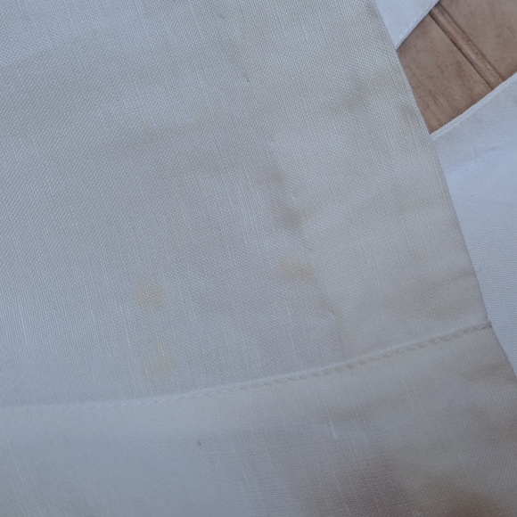 Ruby Rd. Winter White Linen Blend Rosette Detail Beaded Embellished Light Jacket - Picture 11 of 14